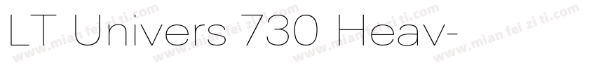 LT Univers 730 Heav字体转换